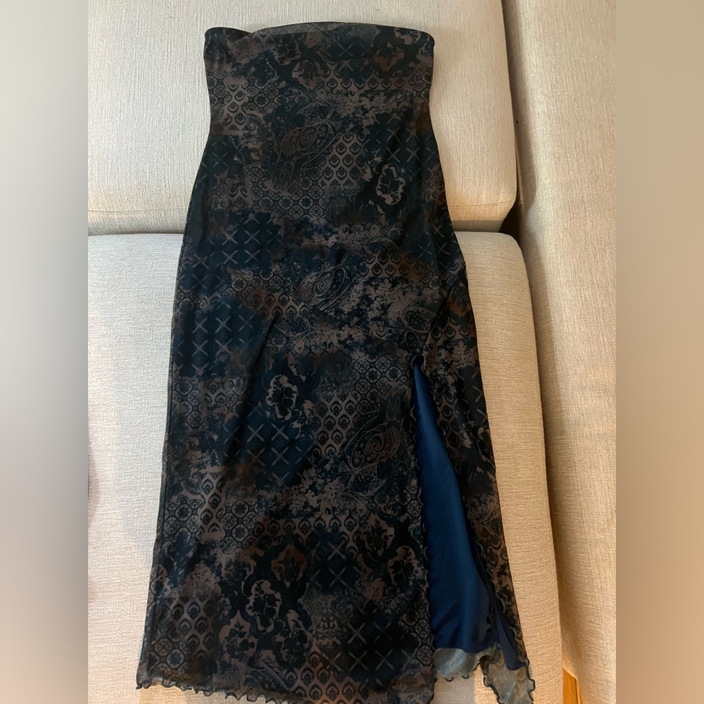 ✨ Chic Urban Outfitters Black and Brown Patterned Dress